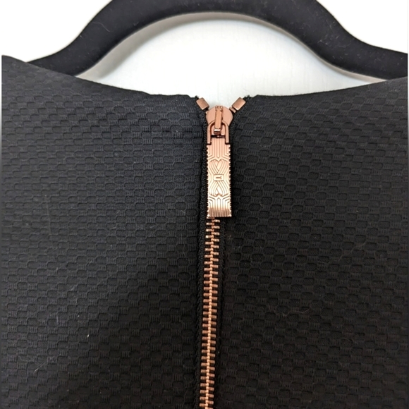 Ted Baker Nadaed Structured Black Work Dress - Picture 4 of 4